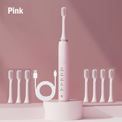 The New Ultrasonic Sonic Electric Toothbrush Rechargeable Tooth Brushes Adult Timer Brush Washable Electronic Whitening Teeth