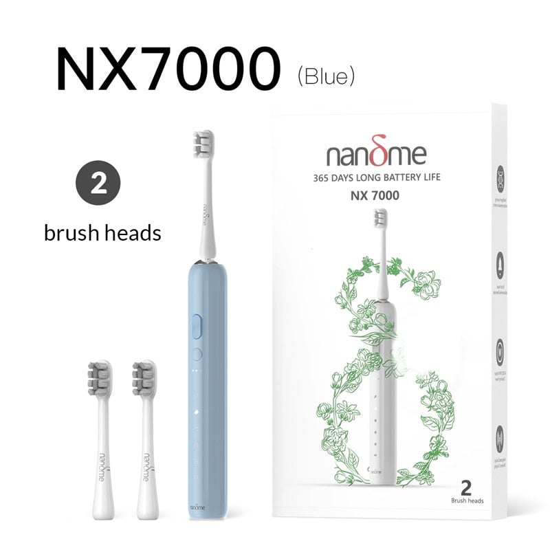 Nandme NX7000 Smart Sonic Electric Toothbrush Ultrasound IPX7 Rechargeable Tooth Brush 5 Mode Smart Time Whitener Teethbrush