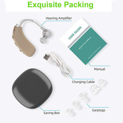 Packing Hearing Amplifier Manual Charging Cable Earp