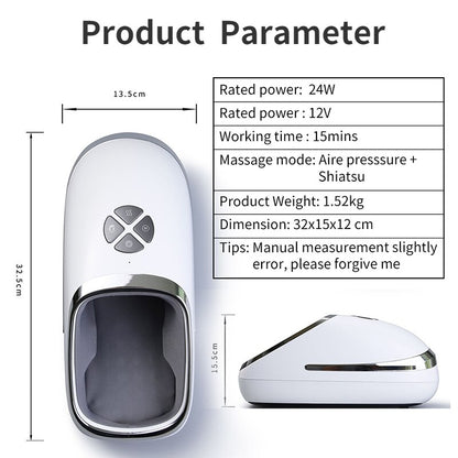 12V Working time 15mins Massage mode: Aire presssure