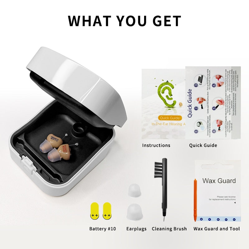 Hearing Aid Digital Hearing Aids Invisible For The Elder Seniors With A10 Battery In The Ear Sound Amplifier Audífonos First Aid