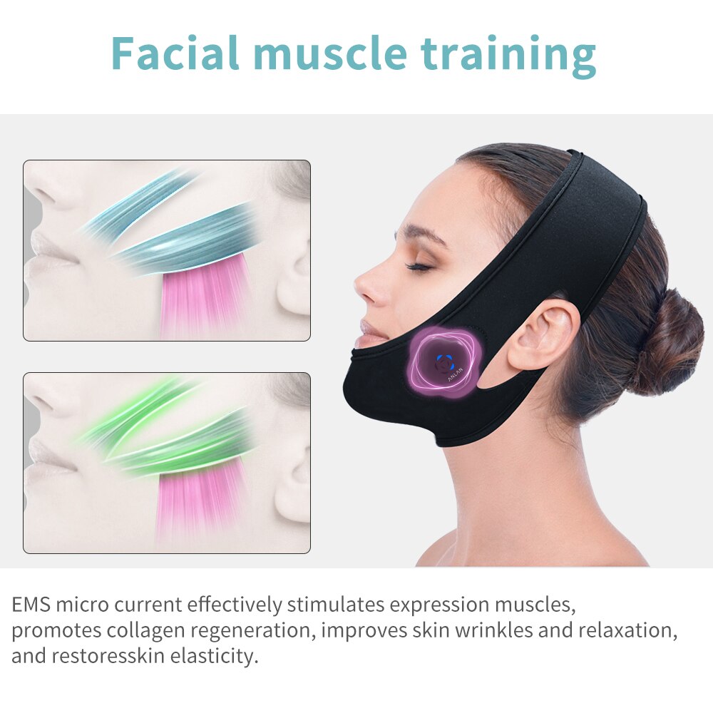 EMS micro current stimulates expression muscles, promotes collagen regeneration 