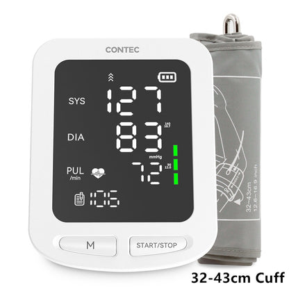 CONTEC Portable Automatic Digital Blood Pressure Monitor BP Monitor Monitoring Leval Sphygmomanometer Big LED Display 08C/08E