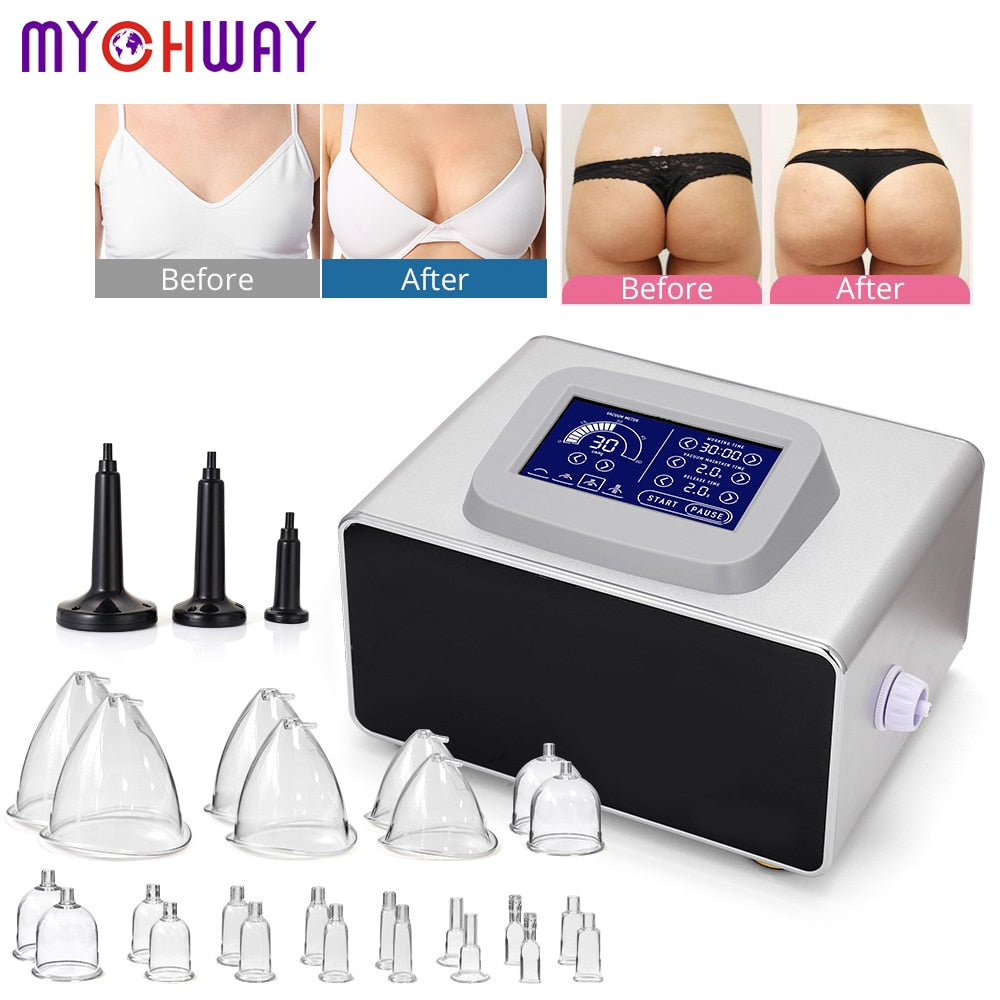 Vacuum Therapy Butt Lift Macchina per l'ingrandimento del seno Lymph Detox Cupping Massaggio Dimagrante Cura della pelle Attrezzatura per modellare il corpo