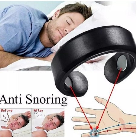 Anti Snoring Device Ring Magnetic Therapy Acupressure Treatment Against Finger Ring Anti Snore Sleep Aid for Snoring