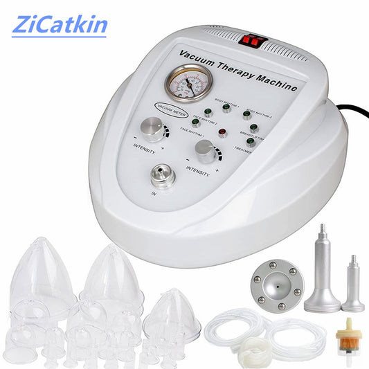 ZiCatkin Vacuum Massage Therapy Machine Breast Enlargement Enhancer Pump Cupping Massager Buttock Lifting Body Shaping Machine