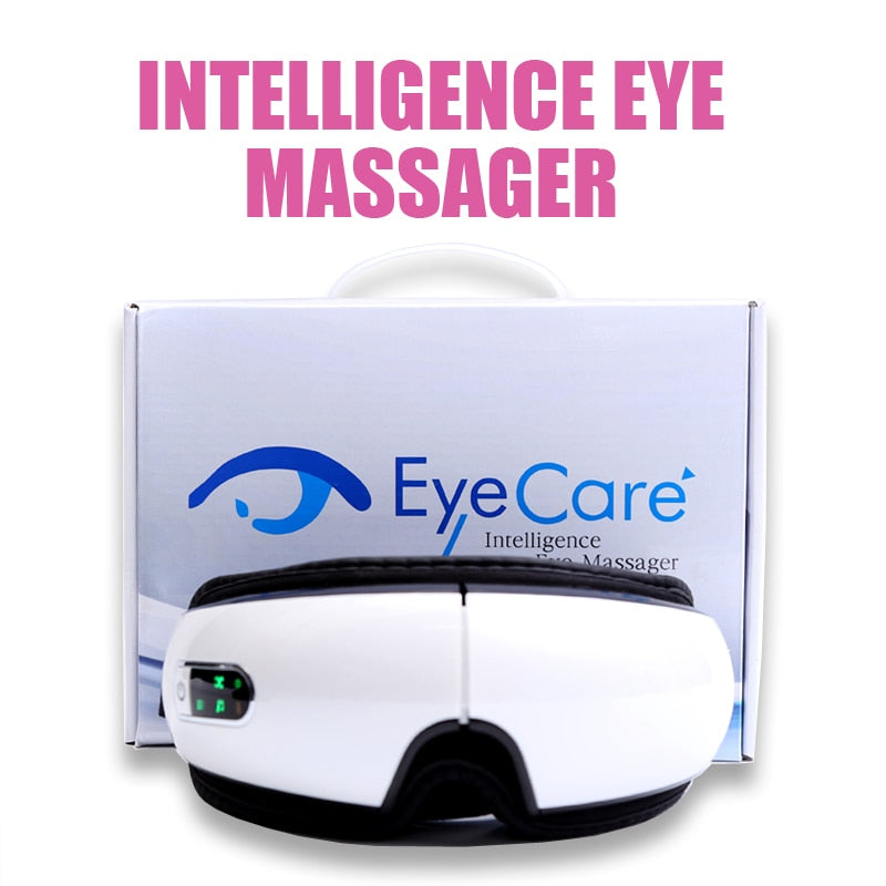 Massageador de olhos Airbag duplo elétrico Massageador de pressão de ar inteligente Cinco modos Aquecimento infravermelho Óculos de massagem Música Cuidados com os olhos