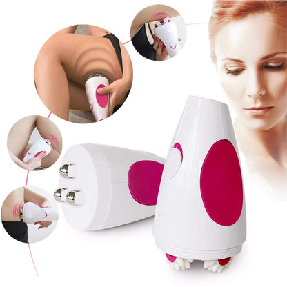 Massage Lose Weight Machine Roller Instrument Abdominal Exercise Handle-held 3D Electric Machine Full Body Slimming Massage Tool