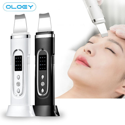 Ultrasonic Skin Scrubber Electric Facial Cleansing Pore Deep Cleanser Acne Blackhead Remover Peeling Shovel Device BeautyMachine