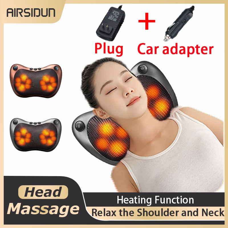 airsidun Plug Car adapter Head Heating Function Massage Relax