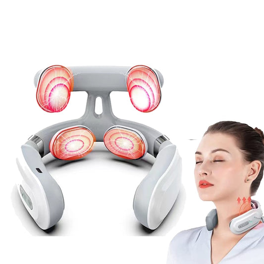 Masseur intelligent pour Instrument de cou impulsion de qualité de chauffage TENS microcourant impulsion traiter la douleur de la colonne cervicale relaxation musculaire