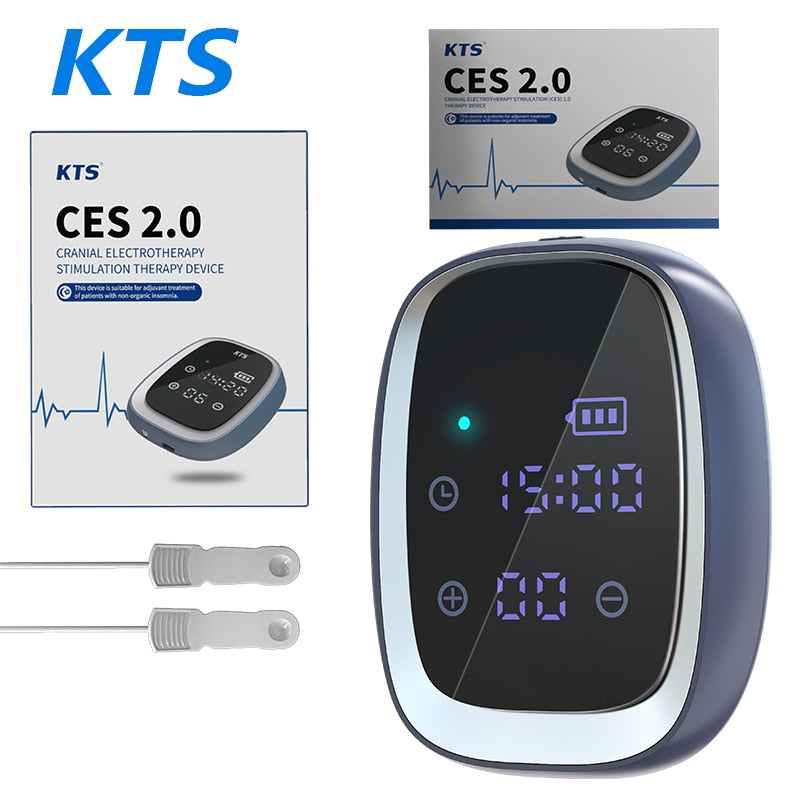 Dispositif d'aide au sommeil KTS Thérapie de stimulation CES 600mAh Anxiété à main Dépression Instrument de sommeil rapide Thérapie du sommeil Insomnie