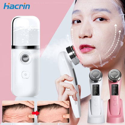 Facial Radiofrequency EMS High Frequency Facial Massager RF Microcurrent Lift Skin Tightening Remover Wrinkle Beauty Apparatus