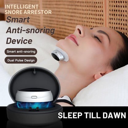 Smart Anti Snoring Device TENS Pulse Snore Stopper Effective Solution Sleep Aid Portable Noise Reduction Health Sleep Improve