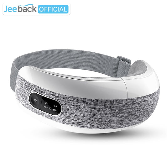 Jeeback OVICX/XGEEK Massageador para os olhos E6 Máscara para os olhos Música Magnético Pressão de ar Bluetooth Aquecimento Vibração Massagem Relaxe Óculos Presente