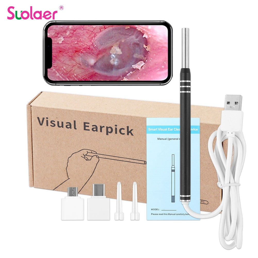 Smart Visual Ear Cleaner Ear Stick Endoscope Earpick Camera Otoscope Ear Cleaner Ear Wax Remover Ear Picker Earwax Removal Tools