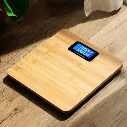 Wood Fall-proof Body Weight Scale Household Precise Smart Body Fat Scale Electronic Weighing Scale LED Digital Bathroom Scale