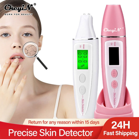 Precise Detector LCD Digital Skin Oil Moisture Tester for Face Skin Care with Bio-technology Sensor Lady Beauty Tool Spa Monitor