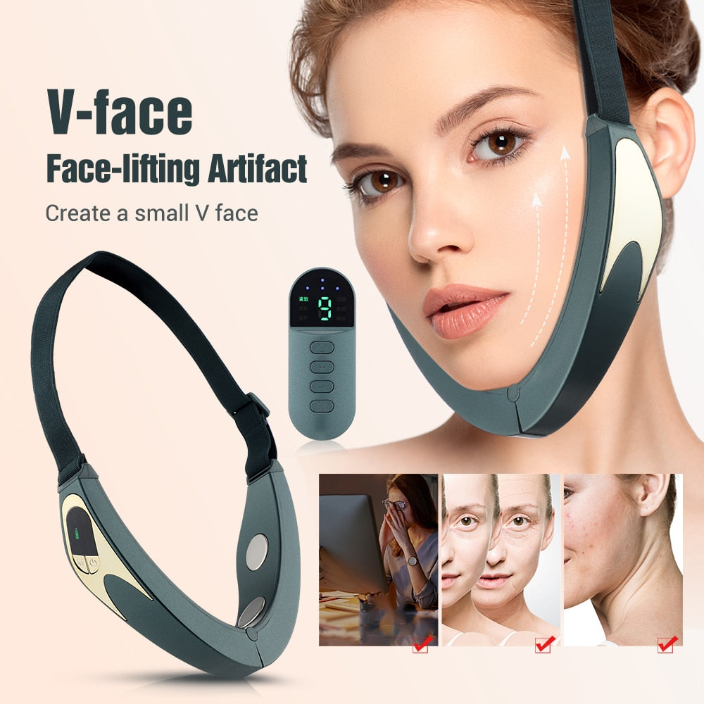 Intelligent Beauty Face Thinning Instrument Household V-face Face-lifting Artifact Facial Massager Lifting Firming Facial Skin