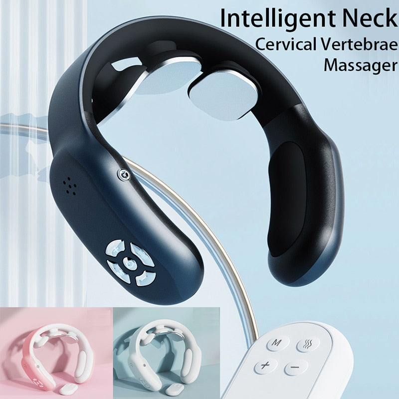 Masseur de cou intelligent avec compresse chaude Portable cou colonne vertébrale cervicale physiothérapie dos épaule bras taille soulagement de la douleur Relaxation