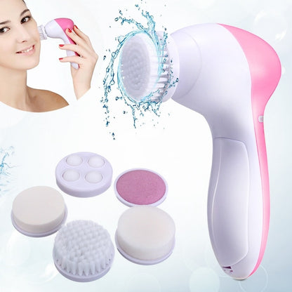 5 in 1 Electric Face Cleansing Brush Cleaner Wash Machine Spa Skin Care Massager Blackhead Remover Facial Dead Skin Cleanser