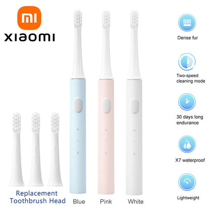 Xiaomi Mijia T100 Sonic Electric Toothbrush Mi Smart Tooth Brush Colorful USB Rechargeable IPX7 Waterproof For Toothbrushes head