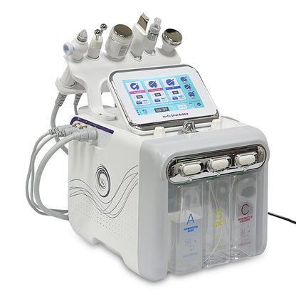 6 in1 H2-O2 Hydro Dermabrasion RF Bio-lifting Spa Facial Microdermabrasion Machine Water Cleanning Beauty Device