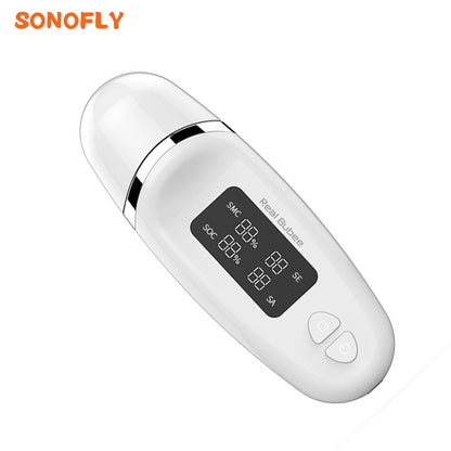 SONOFLY LCD Digital Facial Skin Detector Monitor Tester Traveling Beauty Moisture Temperature Fluorescent Agent Detection A4