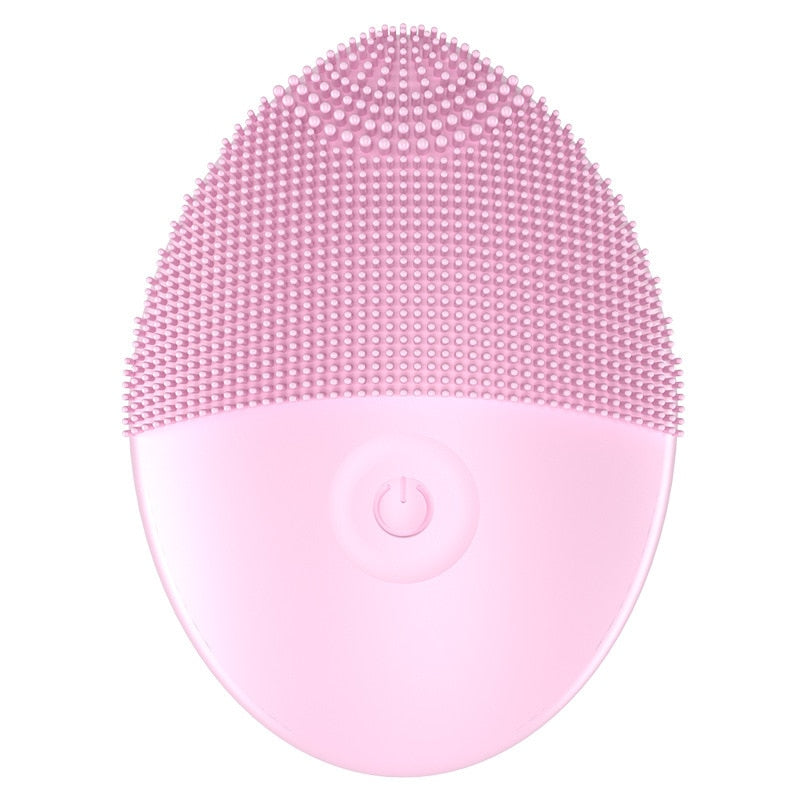 Electric Silicone Facial Brush Cleansing Skin Massager Face Brush Vibration Sonic Cleanser Deep Pore facial brush machine