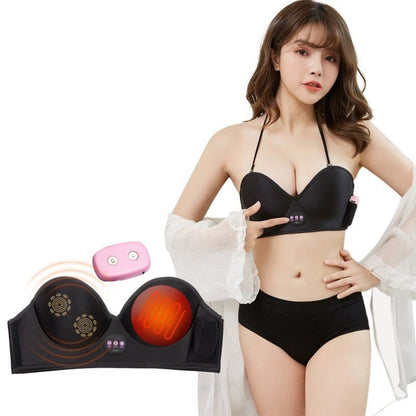 Electric Breast Massage Relaxing Heating Ladies Corset Increase Vibration Heating Electric Massage Sexy Bra Shaping Portable