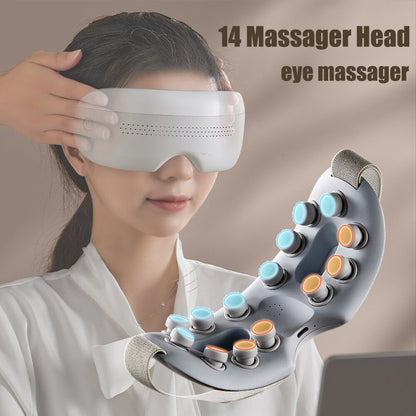 Massageador para os olhos Type-C 4D Acupoint Massager Smart Airbag Vibração Instrumento para cuidados com os olhos Óculos para massagem nos olhos Fadiga Bolsa e rugas