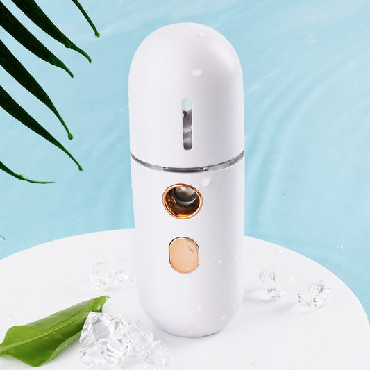 Mini Face Steamer USB Rechargeable Humidifier Nano Nebulizer Portable Cold Spray Moisturizing Beauty Instruments Skin Care Tool