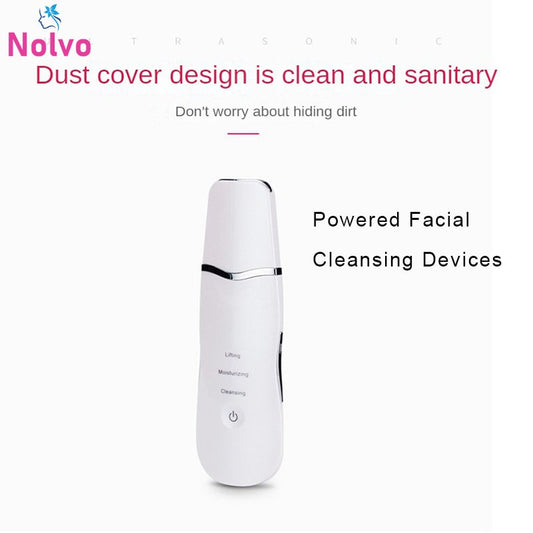 High-Frequency Vibration Facial Massager Ultrasonic Skin Scrubber Cleaning Skin Massager Face Lifting Skin Peeling Pores Cleaner