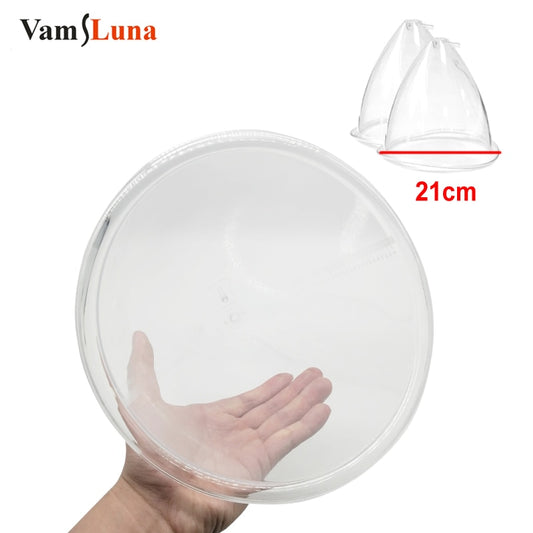 VamsLuna 2PCS 21 cm Size Buttock Sucker Vacuum Stimulator Cups Breast Enlargement Pump Cupping Accessories