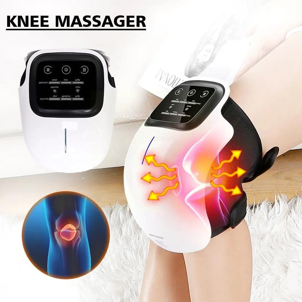 Masseur de genou intelligent Chauffage électrique Genouillère Air Pressothérapie 2023 Masseur Arthrite Douleur Thérapie Soulagement des articulations Infrarouge I3K5