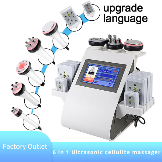 upgrade language Factory Outlet 6 In 1 Ultrasonic cellulite massage