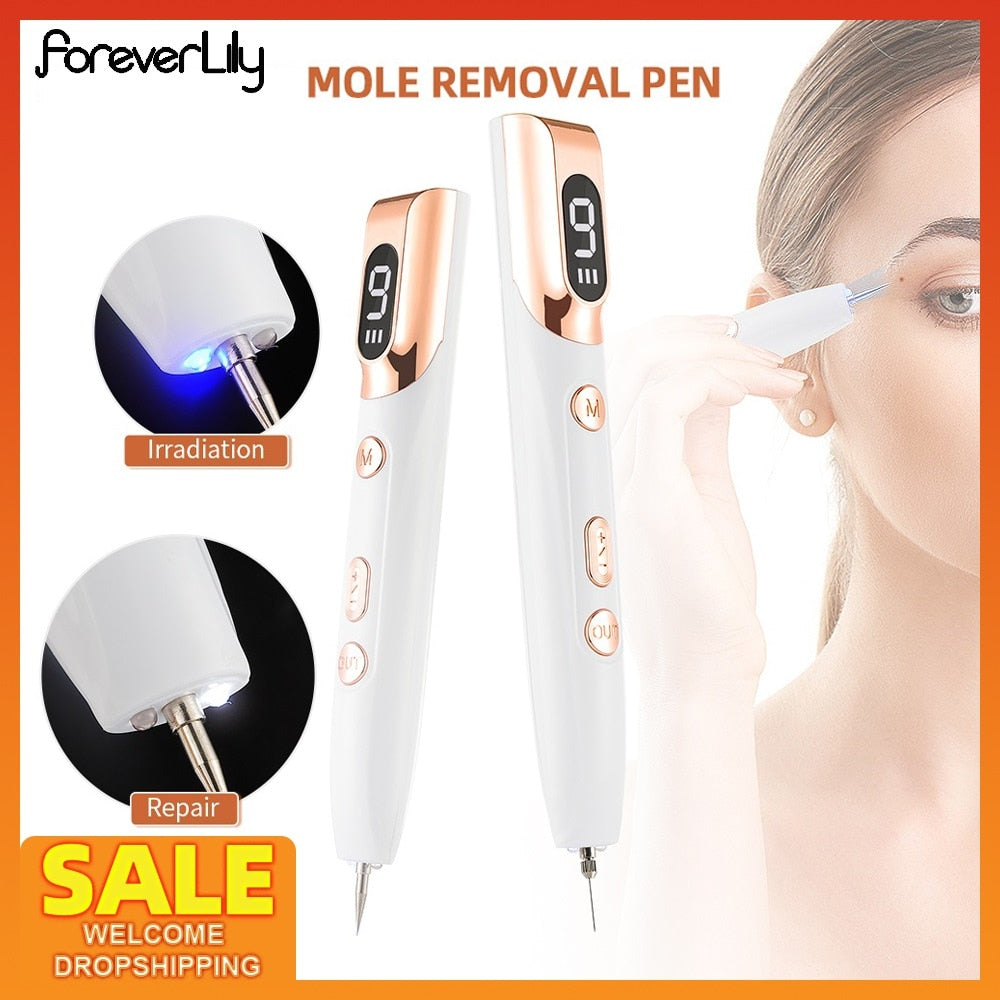 Stylo professionnel pour enlever les taupes de rousseur, stylo dissolvant de cicatrices de tatouage, nettoyeur de taches de verrues, décoloration des marques d'acné, soins de la peau, Machine de beauté