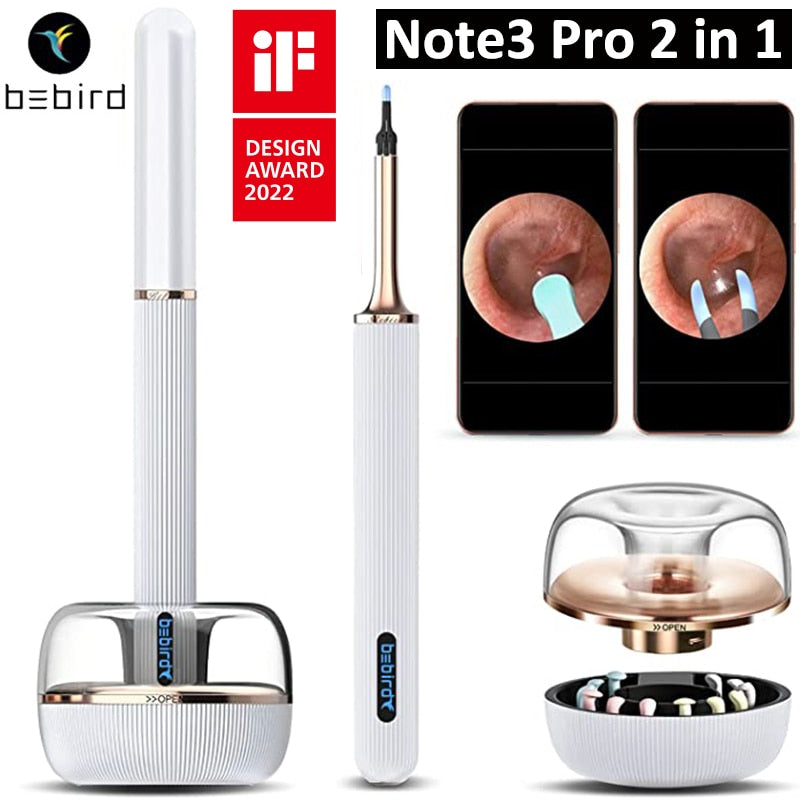 Bebird Note 3 Note3 PRO Max Smart Visual Endoscope Ear Wax Removal Stick Ear Cleaning Mini Camera Otoscope Cleaner Picker Tool