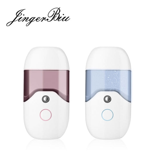 Facial Mist Face Steamer Spa Atomizer USB Mini Spa Face Steamer Portable Humidifier Rechargeable Moisturizing Nano