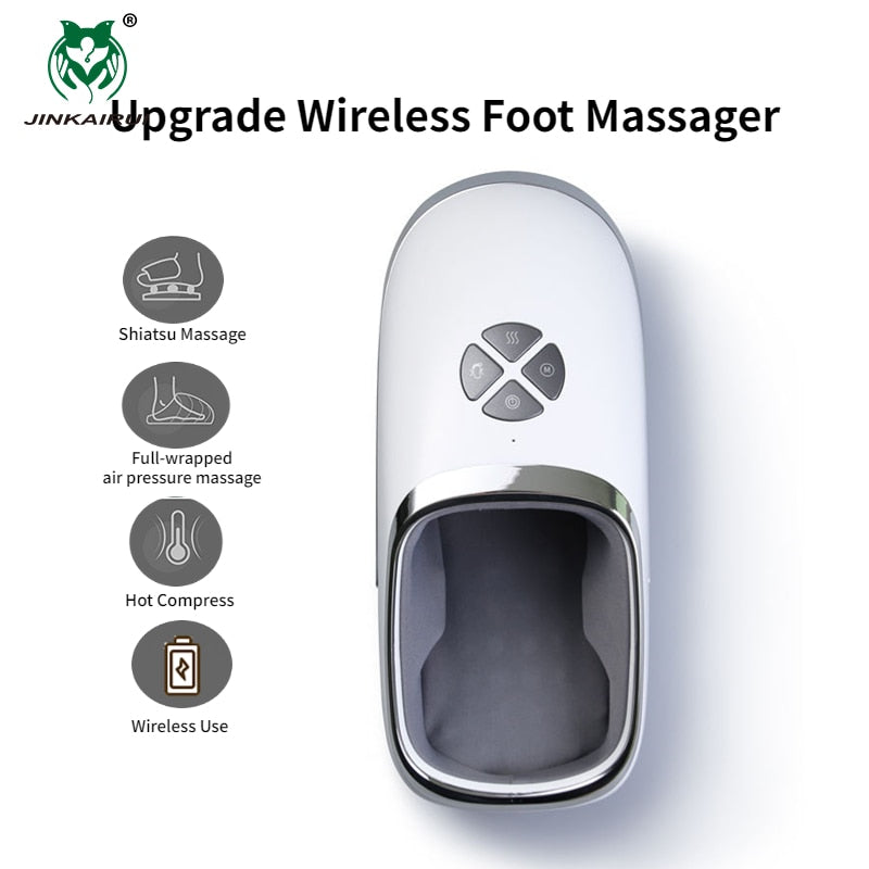 JiKA Ulpgrade Wireless Foot Massager Shiatsu Massage Full-