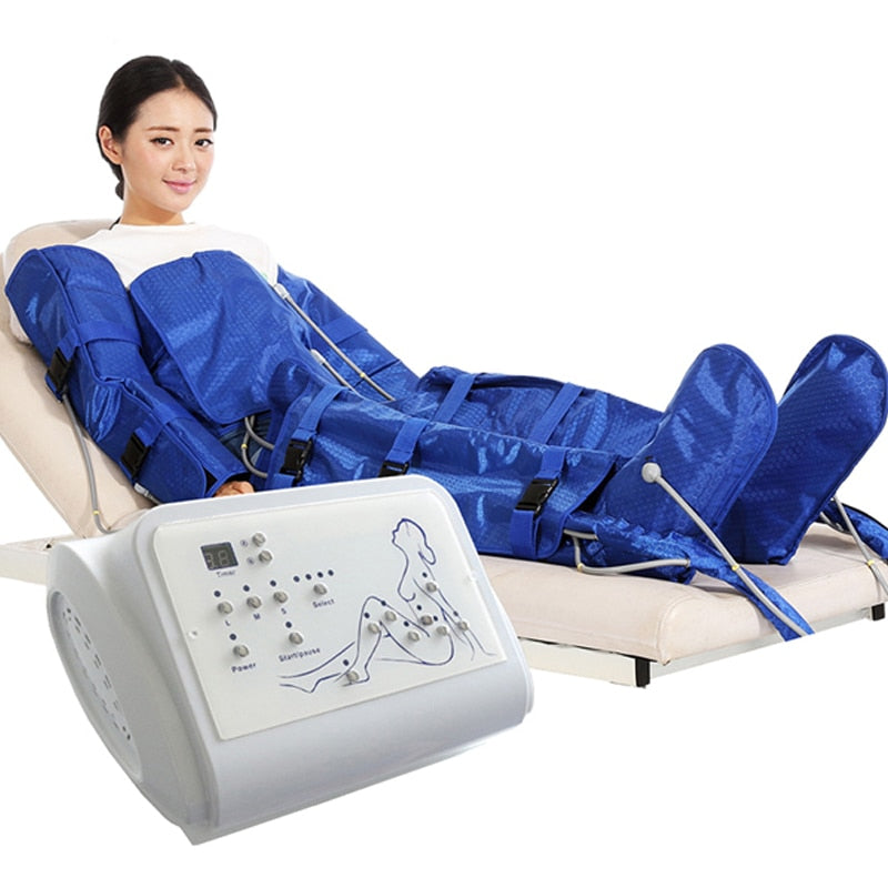 Air Wave Pressure Lymphatic Drainage Vacuum Therapy Pressotherapy Machine  Muscles Relax Leg Arm Waist body Massage