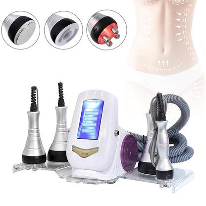 Ultrasonic 40K Cavitation Machine Vacuum Body Slimming Facial Massager Cellulite and Fat Weight Loss Beauty RF Skin Tighten