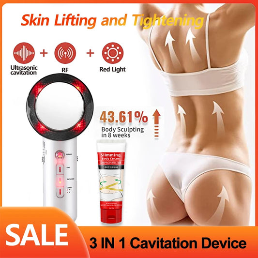 Slimming Fat Burner Body Massager Ultrasound Cavitation Ems Body Loss Weight Anti Cellulite Galvanic Infrared Ultrasonic Therapy