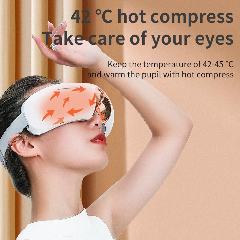 4 'C hot compress Take care of your eyes Keep the temperature