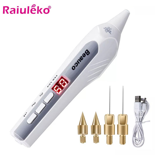 9 level Plasma Pen Face Skin Spot Removal Pen Mole Skin Tag Removal Device Tattoo Freckle Wart Remover Machine Beauty Care Tool