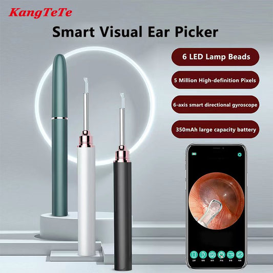 Wireless Smart Visual Ear Picking Sticks 500W HD Camera With LED Light Visible Ear Scoop Suit Ear Cleaner For iPhone Android