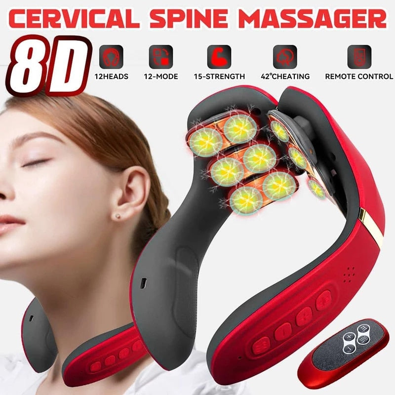 CERVICAL SPINE MASSAGER 80 12HEADS