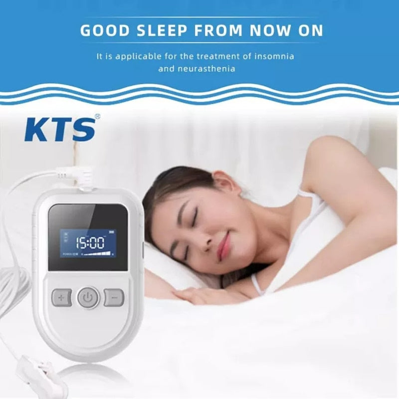 KTS Sleeping Aids Device Insomnia Anxiety Depression CES Therapy Transcranial Microcurrent Stimulator Migraine Pain Relief