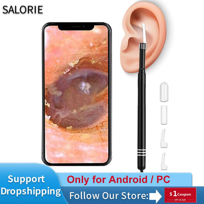 Smart Visual Ear Cleaner Ear Stick Endoscópio Earpick Camera Otoscópio Ear Cleaner Ear Wax Remover Ear Picker Ferramenta de remoção de cera