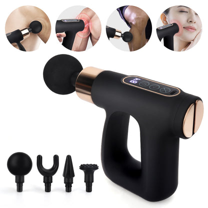 Pistola de massagem para atletas Handheld Electric Super Quiet Massager Muscle Body Relaxation Therapy Pistola de fáscia Fitness Massager Vibrador